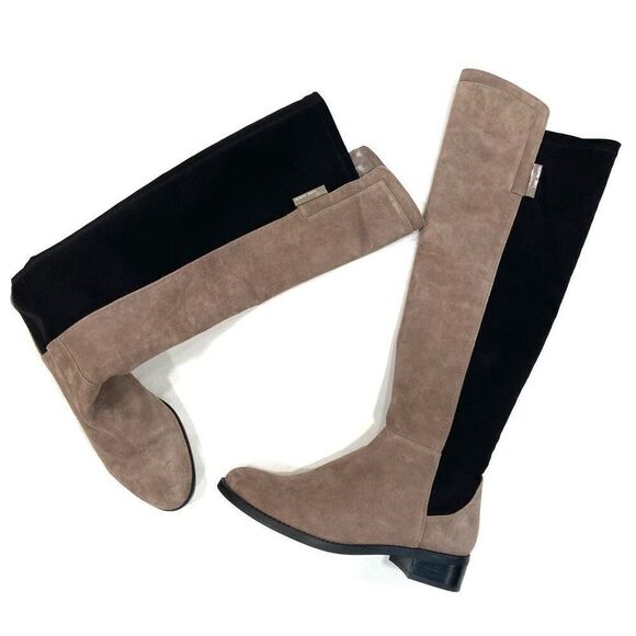 VINCE CAMUTO OTK Suede Stretch Boots - Picture 1 of 8
